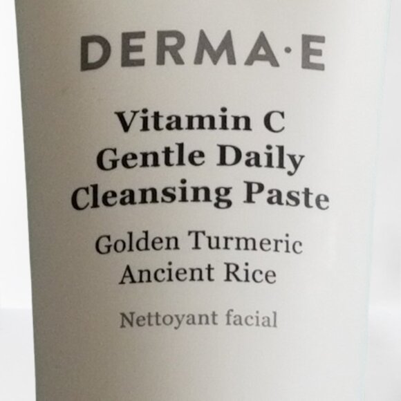 DERMA E Vitamin C 3 in 1 Gentle Daily Cleansing Paste NWT - Picture 3 of 8